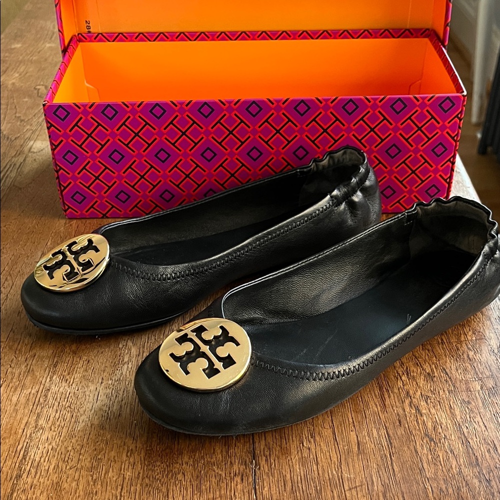 Tory Burch Minnie Travel Ballet w/ Metal Logo